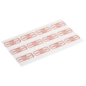 RS PRO Pre-Printed Adhesive Label For Indication Only, Red Text on White Background, Adhesive Fixing, 40mm x 15mm 170-9053