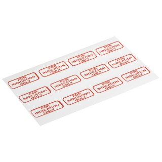 RS PRO Pre-Printed Adhesive Label For Indication Only, Red Text on White Background, Adhesive Fixing, 40mm x 15mm 170-9053