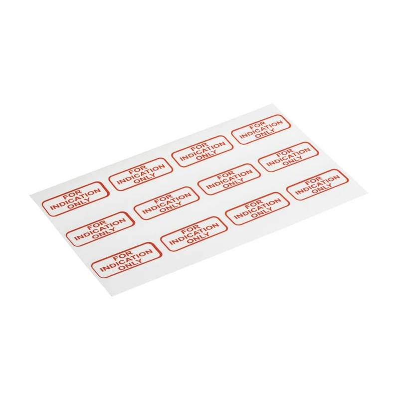 RS PRO Pre-Printed Adhesive Label For Indication Only, Red Text on White Background, Adhesive Fixing, 40mm x 15mm 170-9053