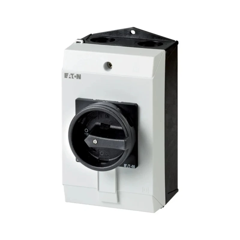 Eaton 3-Pole Surface Isolator Switch, IP65, 25A, 13 kW, Screw Terminal, Black Handle 