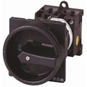 Eaton 3-Pole Rear Mount Isolator Switch, IP65, 20A, 6.5 kW, Black Handle T0-2 Series 