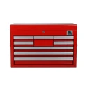 RS PRO 8 Drawer Steel Tool Chest Red 307mm Length 660mm Width 427mm Height 773-2735