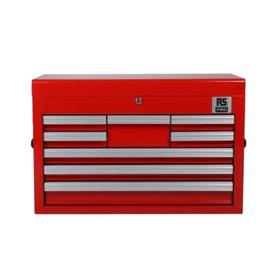 RS PRO 8 Drawer Steel Tool Chest Red 307mm Length 660mm Width 427mm Height 773-2735