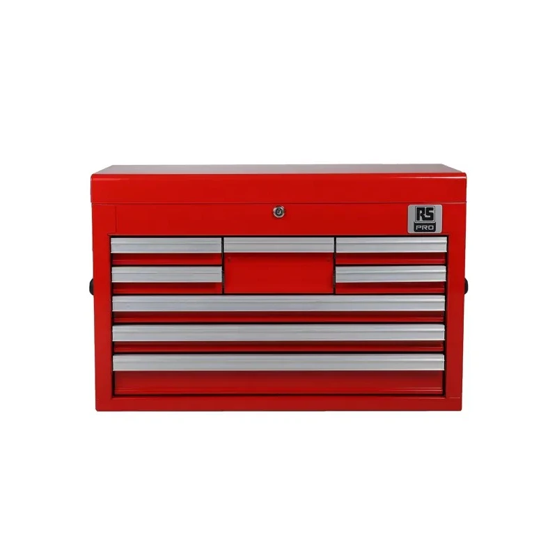 RS PRO 8 Drawer Steel Tool Chest Red 307mm Length 660mm Width 427mm Height 773-2735
