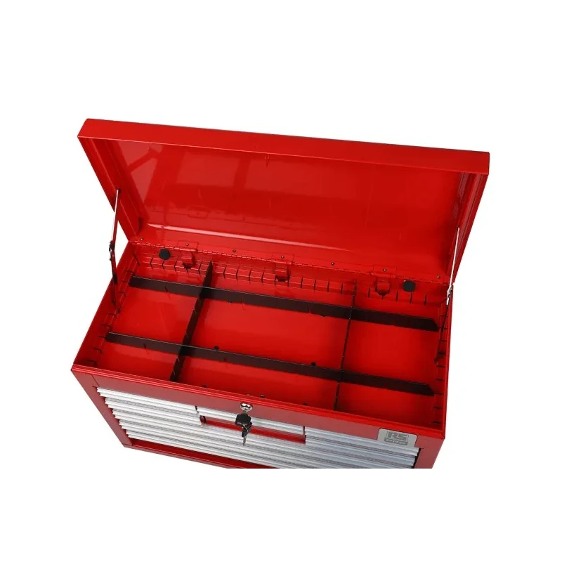 RS PRO 8 Drawer Steel Tool Chest Red 307mm Length 660mm Width 427mm Height 773-2735