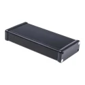 Hammond 1455 Series Aluminium Enclosure Black Lid IP54 27 mm x 160 mm x 78 mm 