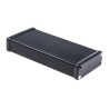 Hammond 1455 Series Aluminium Enclosure Black Lid IP54 27 mm x 160 mm x 78 mm