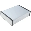 Hammond 1455 Series Aluminium Enclosure IP54, Silver Lid 51.5 mm x 220 mm x 160 mm 1455T2201