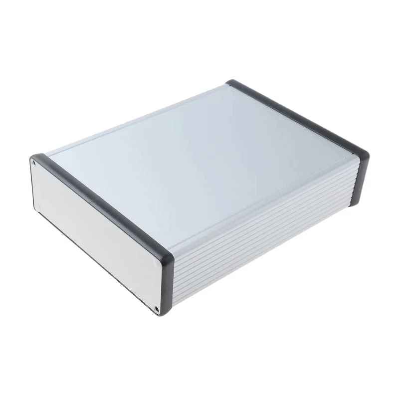 Hammond 1455 Series Aluminium Enclosure IP54, Silver Lid 51.5 mm x 220 mm x 160 mm 1455T2201