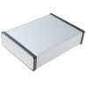 Hammond 1455 Series Aluminium Enclosure IP54, Silver Lid 51.5 mm x 220 mm x 160 mm 1455T2201