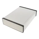 Hammond 1455 Series Aluminium Enclosure IP54, Silver Lid 51.5 mm x 220 mm x 160 mm 1455T2201