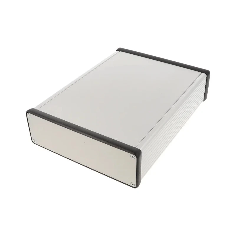 Hammond 1455 Series Aluminium Enclosure IP54, Silver Lid 51.5 mm x 220 mm x 160 mm 1455T2201