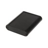 Hammond 1455 Series Aluminium Black Enclosure, IP54, 19 mm x 80 mm x 72 mm 1455B802BK
