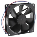 ebm-papst 3400 N Series Ball Bearing DC Axial Fan 92 x 25 mm, 12 V/24 V/48 V DC, 61 m³/h, 800 mW, 1950 rpm, IP68/IP54 3412NLE