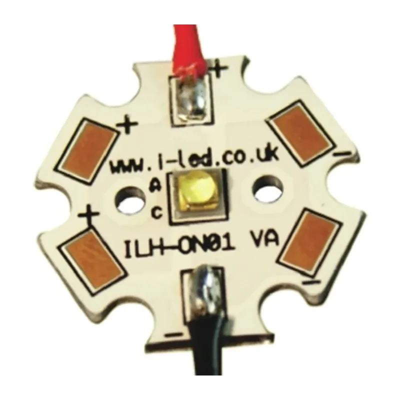 Intelligent LED Solutions OSLON 150 1+ PowerStar Red LED Array, 1 LED, 1.3A Current, 3.2V, 2.17W ILH-OW01-HYRE-SC211-WIR200.