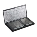 RS PRO 30 Piece Surface Roughness Comparator Set Precision Carbon Steel Plates in PVC Wallet 235-7544