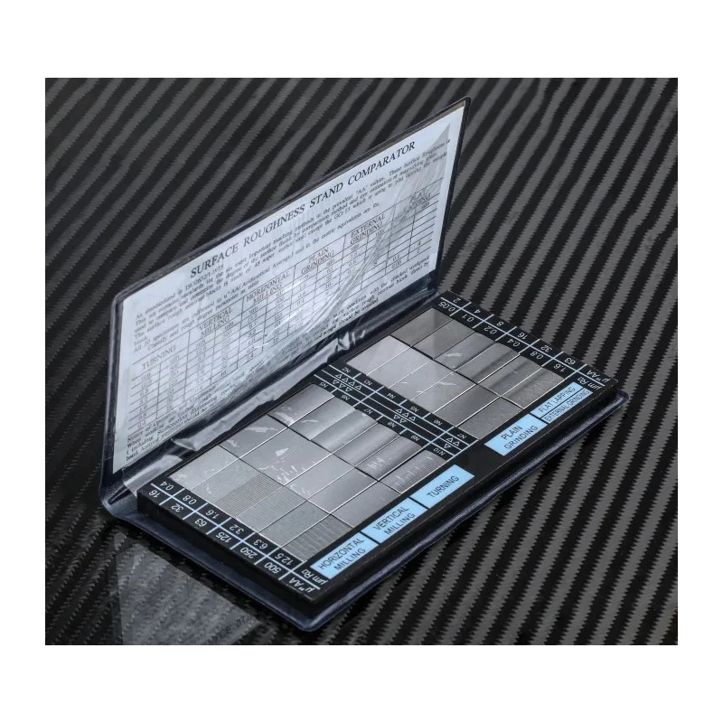 RS PRO 30 Piece Surface Roughness Comparator Set Precision Carbon Steel Plates in PVC Wallet 235-7544