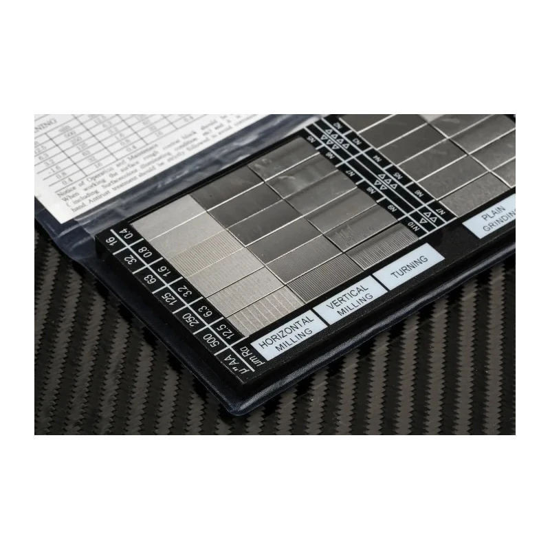 RS PRO 30 Piece Surface Roughness Comparator Set Precision Carbon Steel Plates in PVC Wallet 235-7544