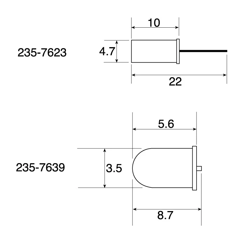 Assemtech 15 ° Horizontal Tilt Switch 250 mA 60 V AC CW1300-1