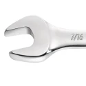 Facom Double Ended Open Spanner Imperial Chrome Vanadium Steel Satin Chrome Finish 318mm Overall 44.1P1/8X1P1/4