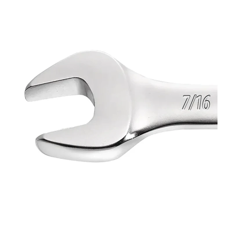 Facom Double Ended Open Spanner Imperial Chrome Vanadium Steel Satin Chrome Finish 318mm Overall 44.1P1/8X1P1/4