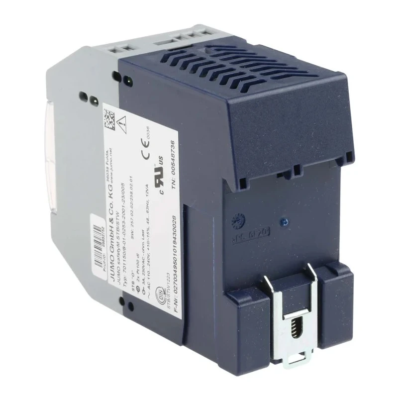 Jumo STB/STW DIN Rail Temperature Limiter 2 Input 2 Output Relay 5A 240V AC On-Off 701150/8-01-0253-2001-23/005