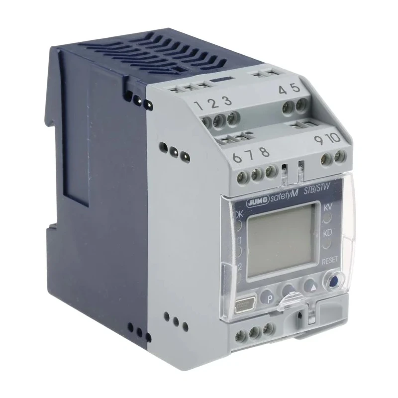 Jumo STB/STW DIN Rail Temperature Limiter 2 Input 2 Output Relay 5A 240V AC On-Off 701150/8-01-0253-2001-23/005