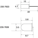 Assemtech 10 ° Horizontal Tilt Switch 100 mA 60 V AC CW1600-3