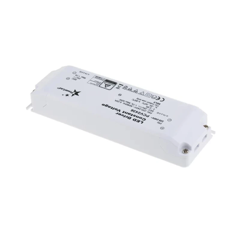 PowerLED 5 Output Indoor Constant Voltage LED Driver, 24V, 36W, 1.5A, Screw Mount PCV2436