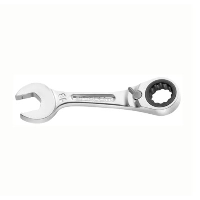 Facom Combination Ratchet Spanner Chrome Finish 8 mm Size, 90.5 mm Overall Length 467BS.8