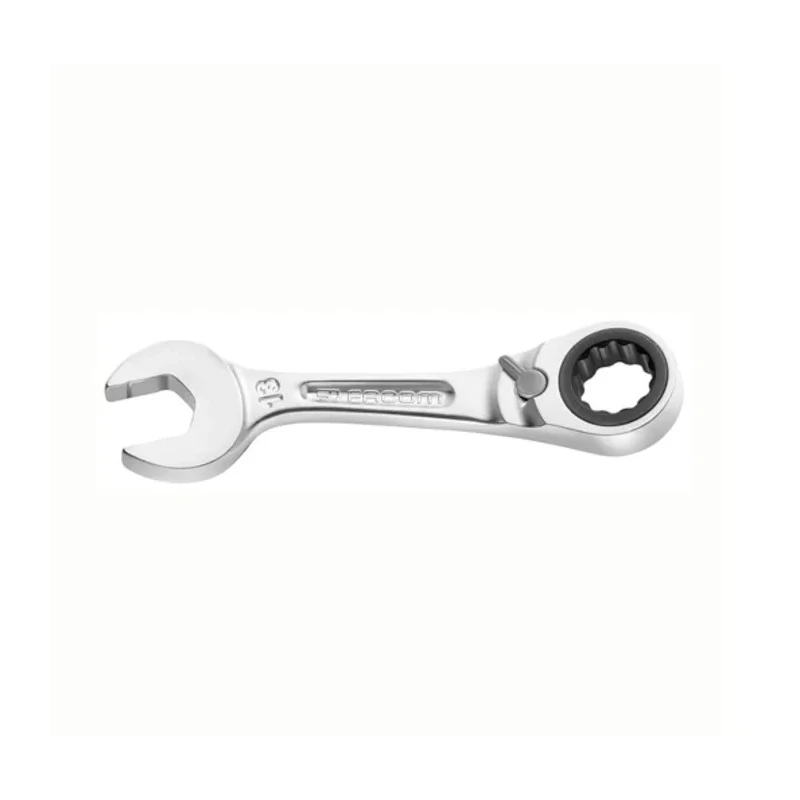 Facom Combination Ratchet Spanner Chrome Finish 8 mm Size, 90.5 mm Overall Length 467BS.8