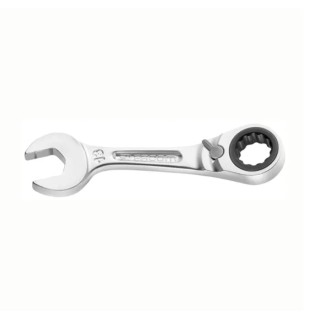 Facom Combination Ratchet Spanner Chrome Finish 7 mm Size, 90.5 mm Overall Length 467BS.7