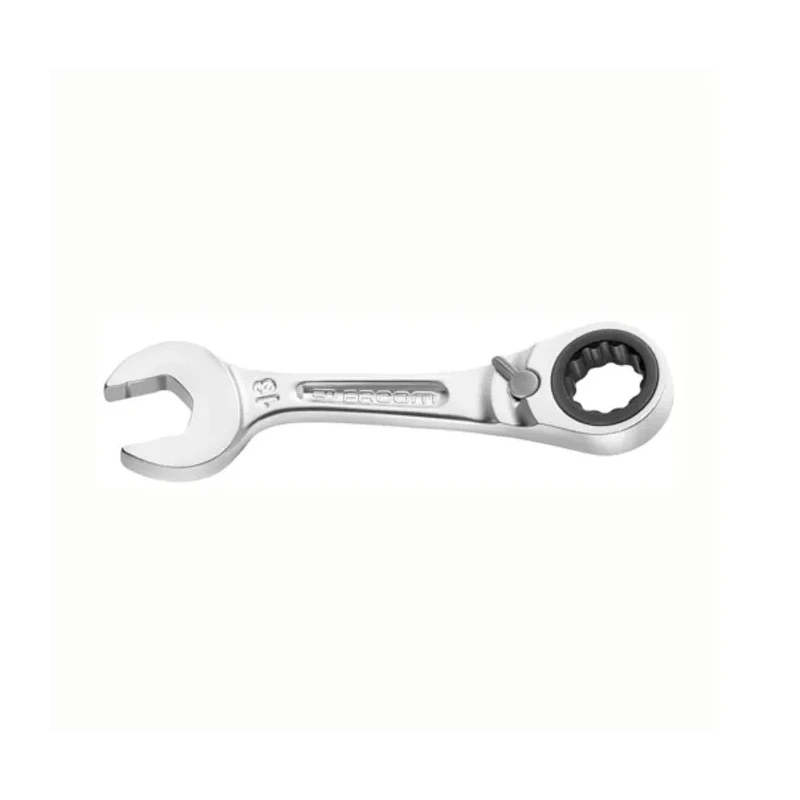 Facom Combination Ratchet Spanner Chrome Finish 7 mm Size, 90.5 mm Overall Length 467BS.7