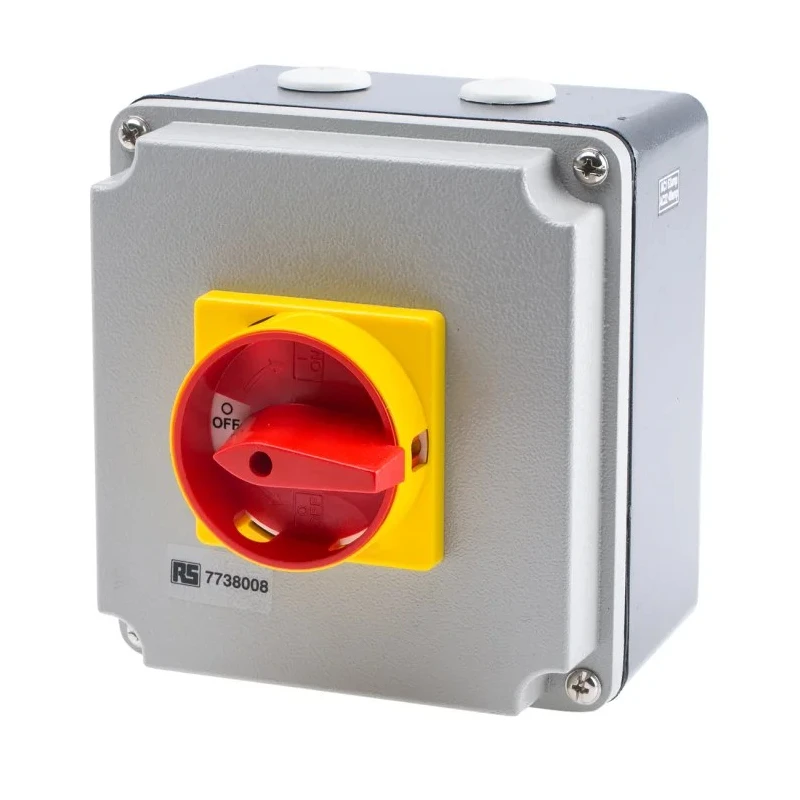 RS PRO 4-Pole Panel Mount Isolator Switch 3-Phase, IP65, 63A, 30 kW IP65