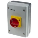 RS PRO 4-Pole Panel Mount Isolator Switch 40A, IP54, 18.5 kW, 690V AC, Red Handle IP54