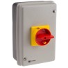 RS PRO 4-Pole Panel Mount Isolator Switch IP54 80A 37kW Red Handle IP54