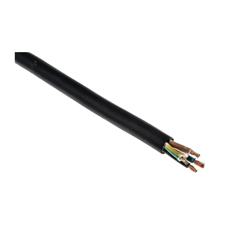 RS PRO 4 Core Power Cable Black 2.5mm² 450/750V Flame Retardant CPE Jacket 50m 60°C 773-9064