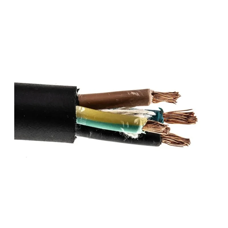 RS PRO 4 Core Power Cable Black 2.5mm² 450/750V Flame Retardant CPE Jacket 50m 60°C 773-9064