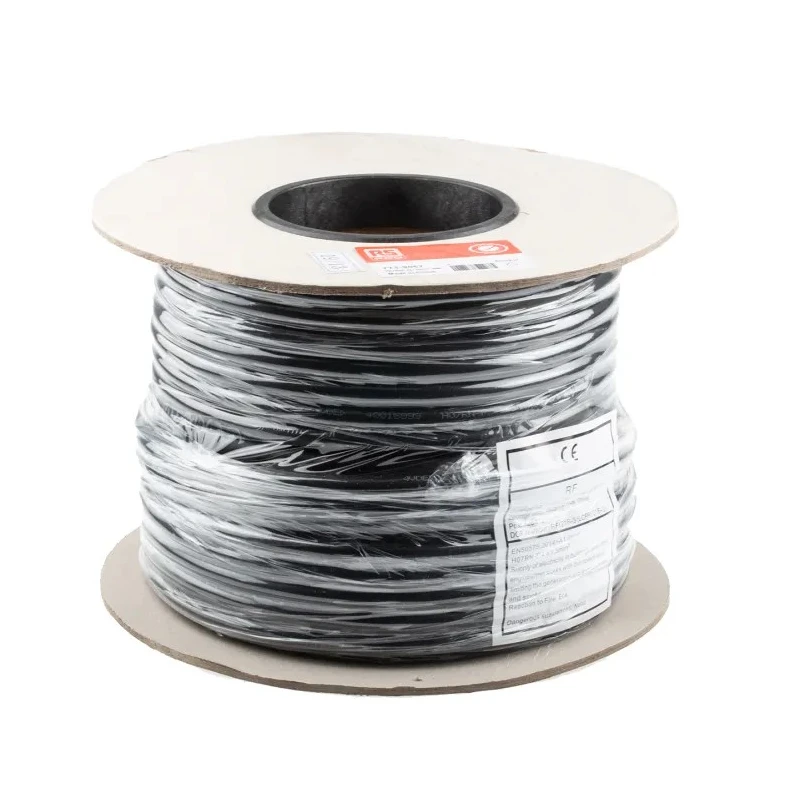 RS PRO 4 Core Power Cable Black 1.5mm² 60°C 50 m CPE Jacket 450/750V 773-9067