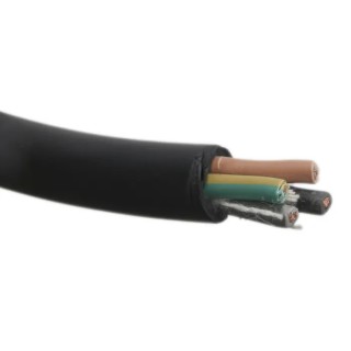 RS PRO 4 Core Power Cable Black 4mm² 50 m CPE Jacket 450/750 V 60 °C 773-9073