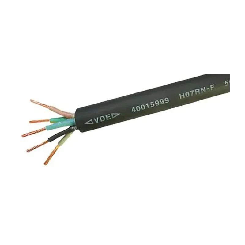 RS PRO 5 Core Power Cable Black 6mm² 450/750 V 60 °C Chlorinated Polyethylene Jacket 100 m 773-9092