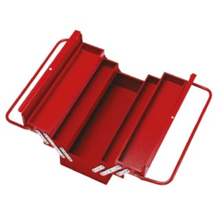 RS PRO Metal Cantilever Tool Box with 5 Compartments 550mm x 200mm x 550mm 6kg 773-9364