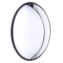 RS PRO Acrylic Indoor Circular Convex Mirror, Shatter Resistant, Black Rubber Edged, Model 773-9689