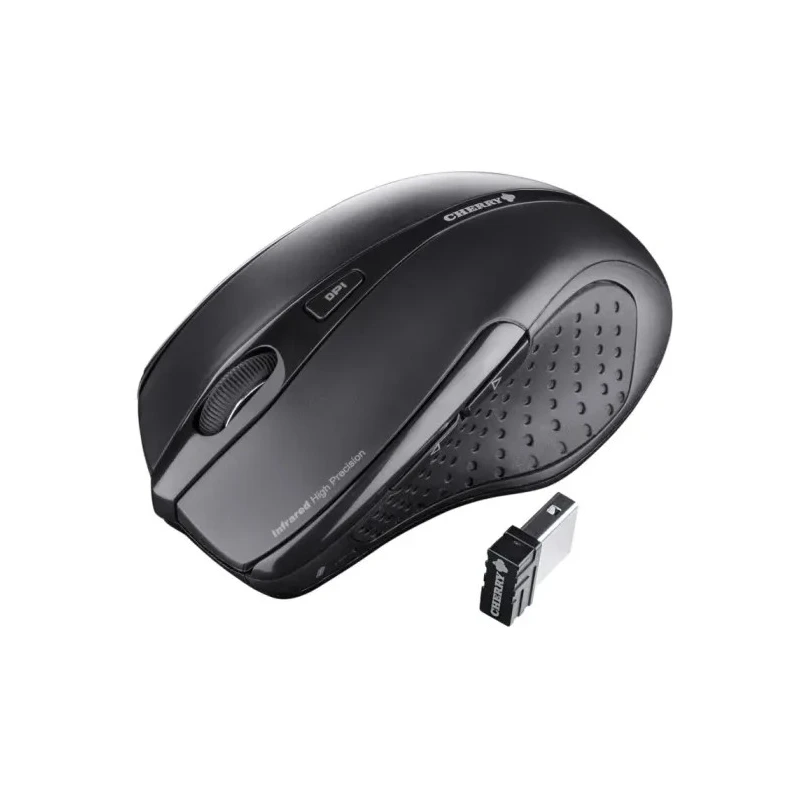Cherry Wireless Standard Optical Mouse 6 Button Black Right-Handed Windows JW-T0100