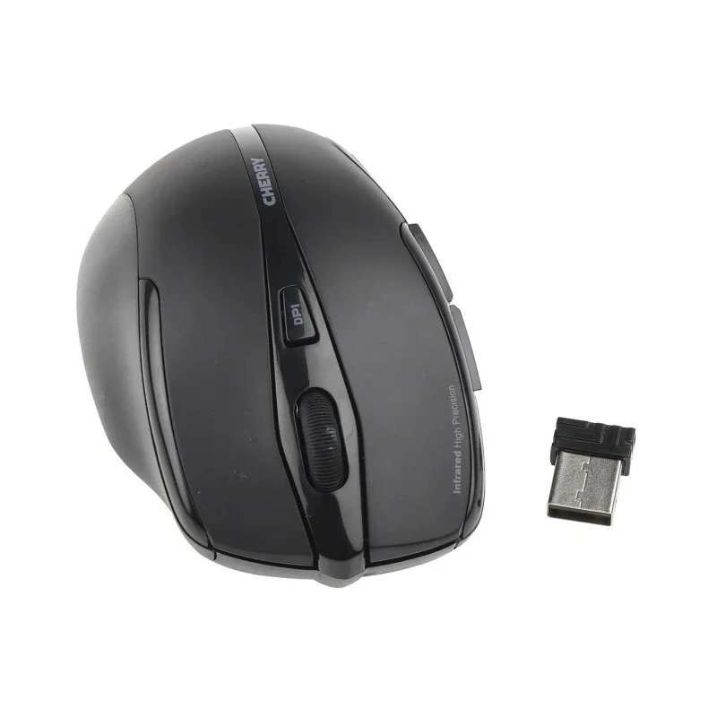Cherry Wireless Standard Optical Mouse 6 Button Black Right-Handed Windows JW-T0100