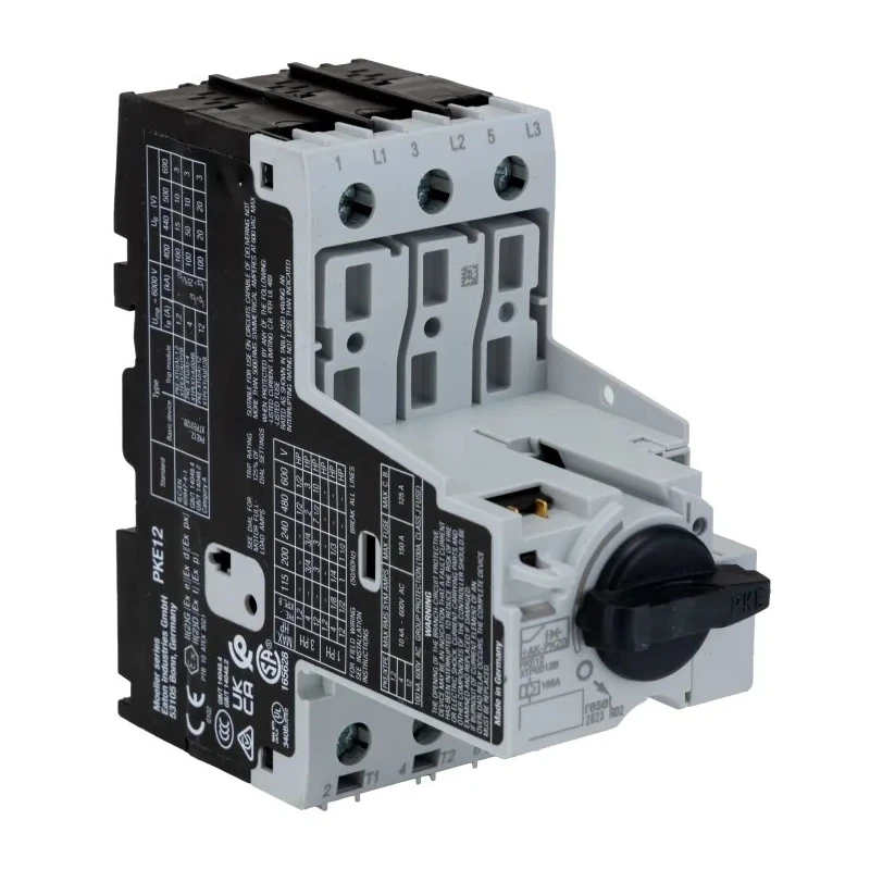 Eaton Motor Protection Circuit Breaker 300 mA, 12A, 690V AC, 3-Poles, IP00/IP20, -25°C to 55°C, Model 121721 PKE12