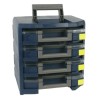 Raaco 4 Cell Blue Polypropylene Compartment Box 342 mm x 347 mm x 305 mm 137966