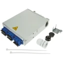 Telegartner 6 Port SC Duplex Single Mode Fibre Optic Patch Panel, Flat Panel Zinc Plated Sheet Steel 140x140x35 H82050E0002