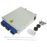Telegartner 6 Port SC Duplex Single Mode Fibre Optic Patch Panel, Flat Panel Zinc Plated Sheet Steel 140x140x35 H82050E0002