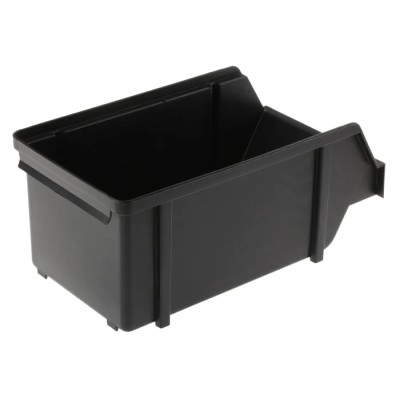 Raaco Anti-Static Plastic ESD Bin 101 mm Length 125 mm Width 228 mm Height Black 5 kg Capacity 109314